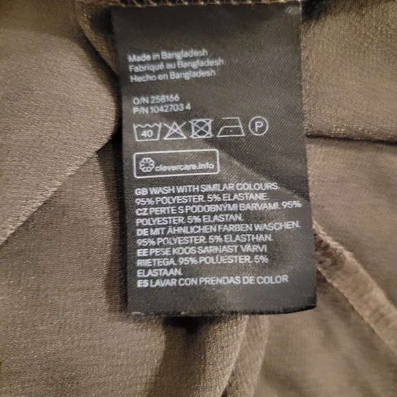 H&M Boat Neck Style Dress Shirt, Womens Size Small - Picture 4 of 5